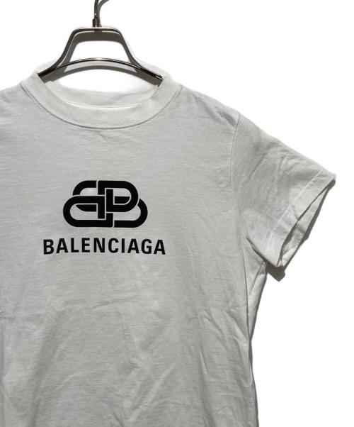 BALENCIAGA（バレンシアガ）BALENCIAGA (バレンシアガ) 19SS ロゴプリントTシャツ ホワイト サイズ:Sの古着・服飾アイテム