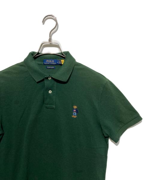 POLO RALPH LAUREN（ポロ・ラルフローレン）POLO RALPH LAUREN (ポロ・ラルフローレン) ポロベア ポロシャツ グリーン サイズ:Ｍの古着・服飾アイテム