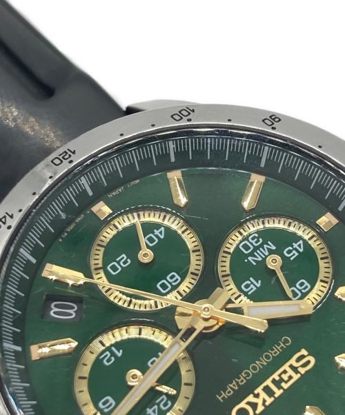 SEIKO（セイコー）SEIKO (セイコー) クロノグラフ 腕時計 グリーンの古着・服飾アイテム