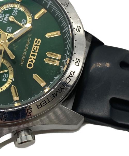 SEIKO（セイコー）SEIKO (セイコー) クロノグラフ 腕時計 グリーンの古着・服飾アイテム