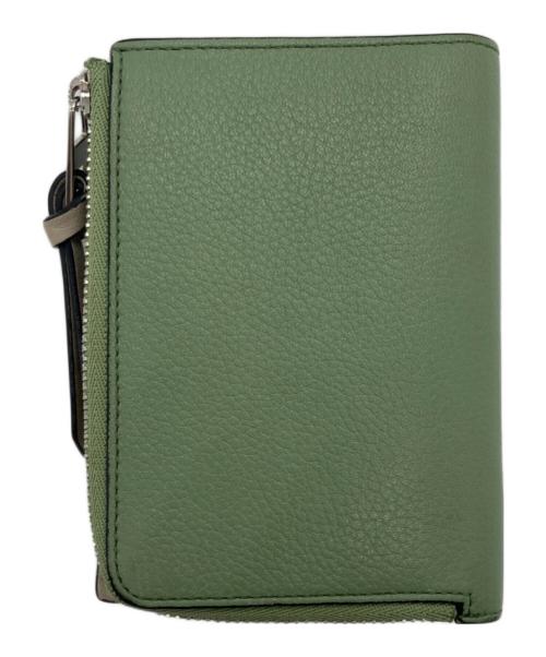 LOEWE（ロエベ）LOEWE (ロエベ) バイフォールド コンパクトウォレット グリーンの古着・服飾アイテム