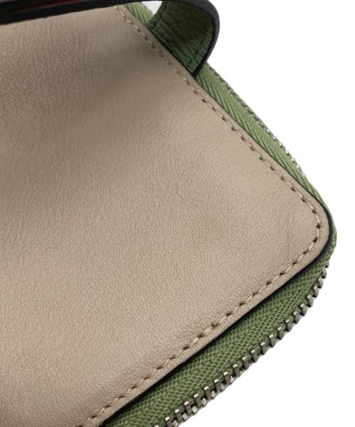 LOEWE（ロエベ）LOEWE (ロエベ) バイフォールド コンパクトウォレット グリーンの古着・服飾アイテム