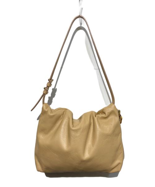 gemeil by russet（ジェムイルバイラシット）gemeil by russet (ジェムイルバイラシット) レザーワンハンドルバッグ ベージュの古着・服飾アイテム