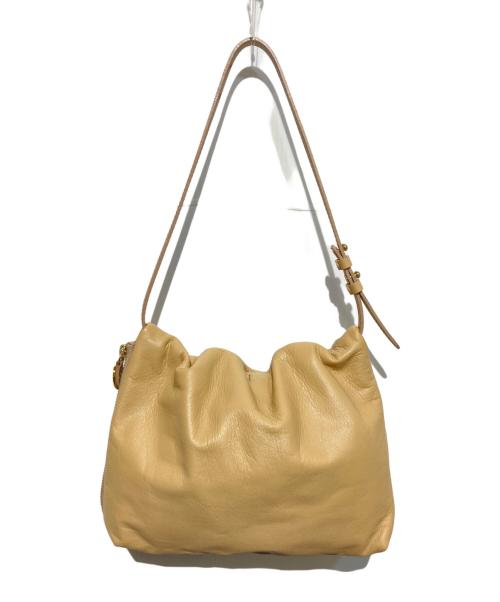 gemeil by russet（ジェムイルバイラシット）gemeil by russet (ジェムイルバイラシット) レザーワンハンドルバッグ ベージュの古着・服飾アイテム