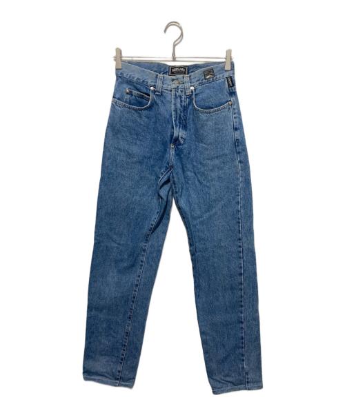 VERSACE JEANS COUTURE（ヴェルサーチ ジーンズクチュール）VERSACE JEANS COUTURE (ヴェルサーチ ジーンズクチュール) メデューサパッチボーイフレンドデニム ブルー サイズ:71㎝の古着・服飾アイテム