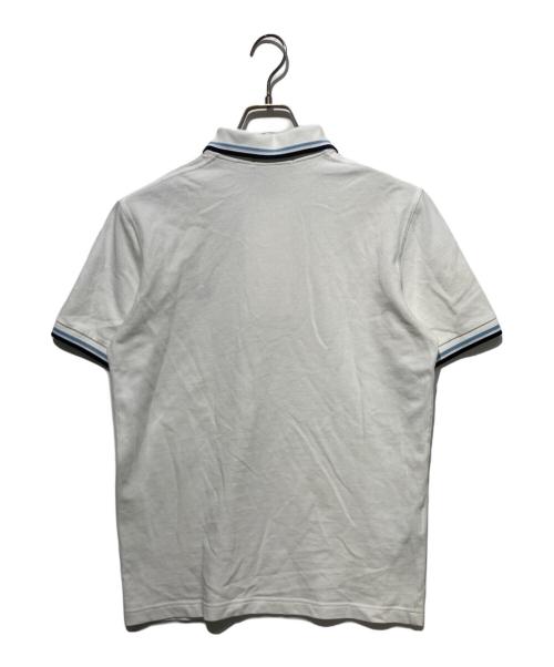 FRED PERRY（フレッドペリー）FRED PERRY (フレッドペリー) ポロシャツ ホワイト×ブルー サイズ:38の古着・服飾アイテム