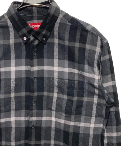 SUPREME（シュプリーム）Supreme (シュプリーム) Plaid Flannel Shirt ブラック サイズ:Sの古着・服飾アイテム