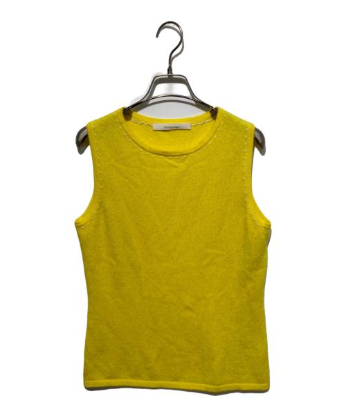 Granyage（グランヤージュ）granyage (グランヤージュ) カシミヤ100% ノースリーブニット イエロー サイズ:38の古着・服飾アイテム