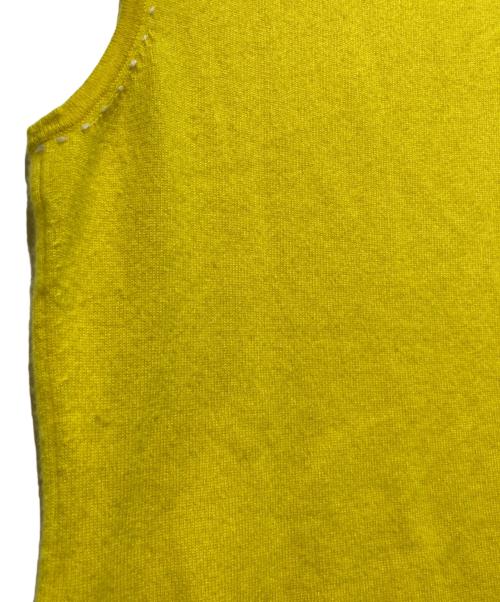 Granyage（グランヤージュ）granyage (グランヤージュ) カシミヤ100% ノースリーブニット イエロー サイズ:38の古着・服飾アイテム
