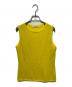 granyage（グランヤージュ）の古着「カシミヤ100% ノースリーブニット」｜イエロー