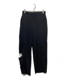 soduk（スドーク）の古着「ダメージスラックス」｜ブラック