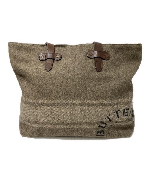 BUTTERO（ブッテロ）BUTTERO (ブッテロ) レザーハンドルトートバッグ ベージュの古着・服飾アイテム