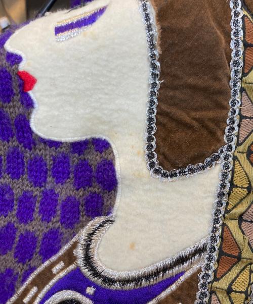 kansai international（カンサイインターナショナル）kansai international (カンサイインターナショナル) オールドデザインニット パープル サイズ:不明の古着・服飾アイテム