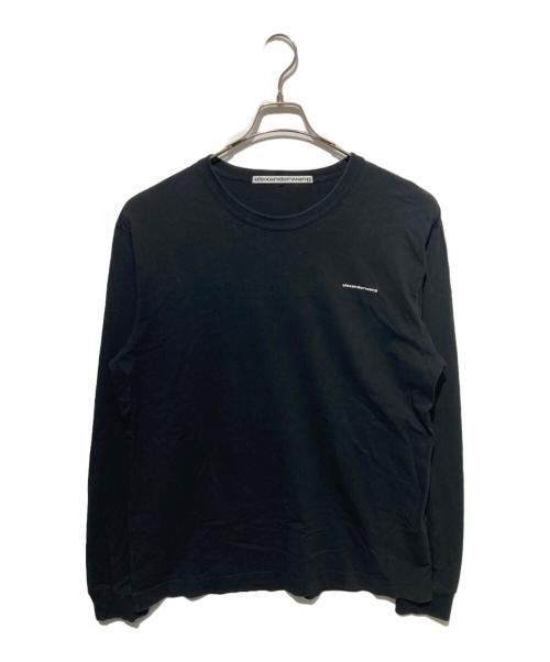 ALEXANDER WANG（アレキサンダー・ワン）ALEXANDER WANG (アレキサンダーワン) スモールロゴカットソー ブラック サイズ:Lの古着・服飾アイテム
