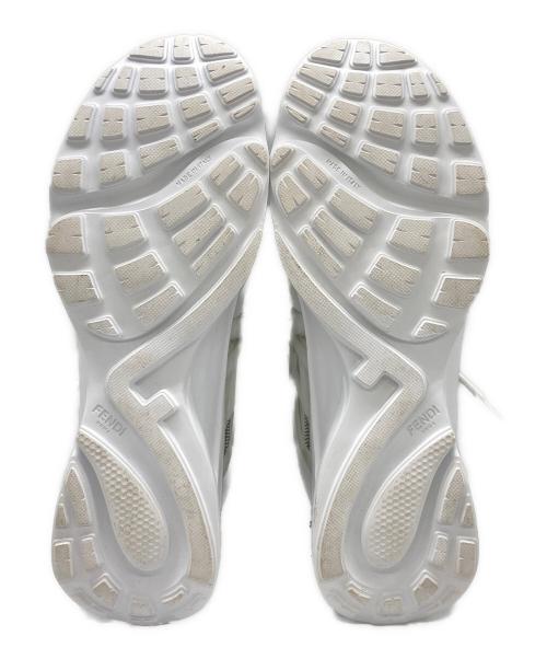 FENDI（フェンディ）FENDI (フェンディ) テクニカルメッシュスニーカー ホワイト サイズ:8の古着・服飾アイテム