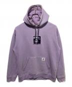 Aape BY A BATHING APEエーエイプ バイ アベイシングエイプ）の古着「AAPE APE FACE HOODIE」｜ラベンダー