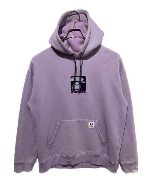 Aape BY A BATHING APE（エーエイプ バイ アベイシングエイプ）Aape BY A BATHING APE (エーエイプ バイ アベイシングエイプ) AAPE APE FACE HOODIE ラベンダー サイズ:XLの古着・服飾アイテム