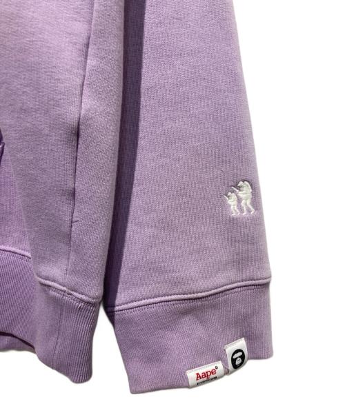Aape BY A BATHING APE（エーエイプ バイ アベイシングエイプ）Aape BY A BATHING APE (エーエイプ バイ アベイシングエイプ) AAPE APE FACE HOODIE ラベンダー サイズ:XLの古着・服飾アイテム