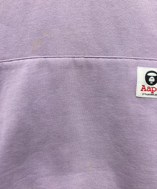 Aape BY A BATHING APE（エーエイプ バイ アベイシングエイプ）Aape BY A BATHING APE (エーエイプ バイ アベイシングエイプ) AAPE APE FACE HOODIE ラベンダー サイズ:XLの古着・服飾アイテム