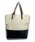MARNI (マルニ) トライベッカ バイカラートートバッグ ホワイト×ブラック：12000円