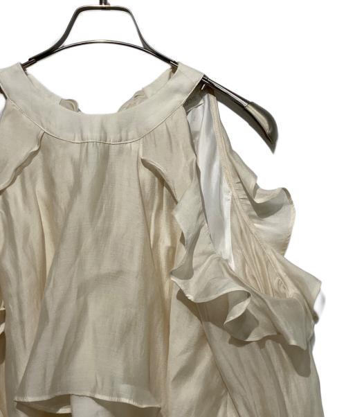 dolce liche（ドルチェリーチェ）dolce liche (ドルチェリーチェ) バックリボンシフォンブラウスセットアップ アイボリー サイズ:FREEの古着・服飾アイテム