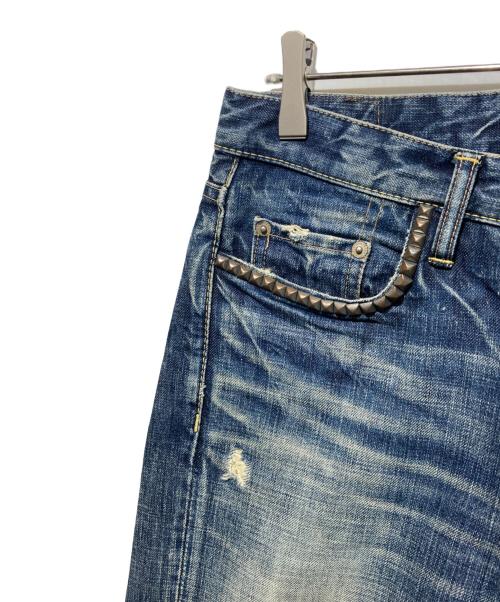 Hysteric Glamour（ヒステリックグラマー）Hysteric Glamour (ヒステリックグラマー) スタッズデニムパンツ インディゴ サイズ:W30の古着・服飾アイテム