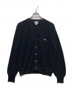 IZOD LACOSTEアイゾッド ラコステ）の古着「ヴィンテージＶネックカーディガン」｜ブラック