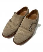 CHURCH'Sチャーチ）の古着「KELBYダブルモンクストラップウイングチップシューズ」｜ベージュ