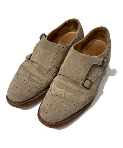 CHURCH'S（チャーチ）CHURCH'S (チャーチ) KELBYダブルモンクストラップウイングチップシューズ ベージュ サイズ:不明の古着・服飾アイテム