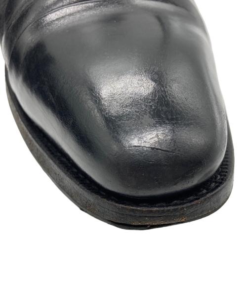 SHETLAND FOX（シェットランドフォックス）SHETLAND FOX (シェットランドフォックス) ダブルモンクストラップシューズ ブラック サイズ:8の古着・服飾アイテム