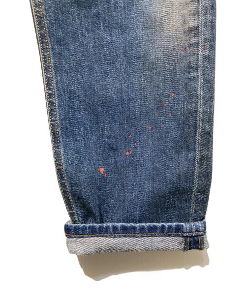 DIESEL（ディーゼル）DIESEL (ディーゼル) ペイントデニムパンツ ブルー サイズ:32×30の古着・服飾アイテム