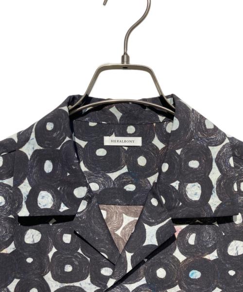 HERALBONY（ヘラルボニー）HERALBONY (ヘラルボニー) 「（無題）（丸）」 オープンカラーシャツ ブラック サイズ:FREEの古着・服飾アイテム