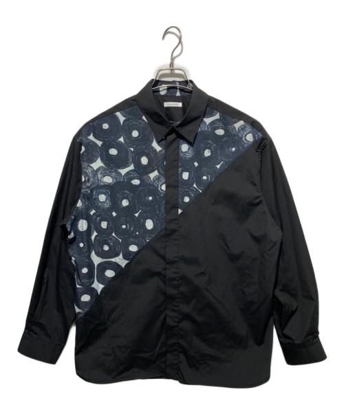 HERALBONY（ヘラルボニー）HERALBONY (ヘラルボニー) デザインシャツ（ショルダー切替） 「（無題）（丸）」 ブラック サイズ:FREEの古着・服飾アイテム