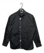 HERALBONYヘラルボニー）の古着「デザインシャツ（フライフロント）「（無題）（丸）」」｜ブラック