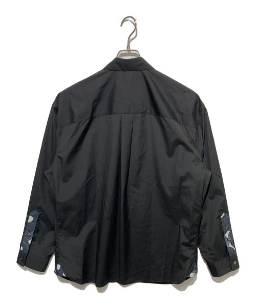 HERALBONY（ヘラルボニー）HERALBONY (ヘラルボニー) デザインシャツ（フライフロント）「（無題）（丸）」 ブラック サイズ:FREEの古着・服飾アイテム