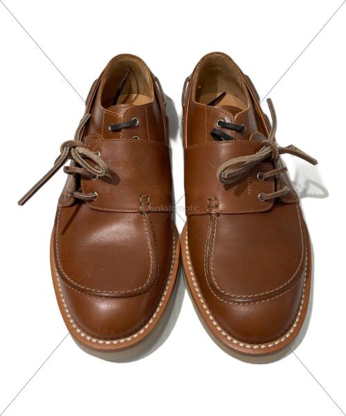 Maison Margiela（メゾンマルジェラ）Maison Margiela (メゾンマルジェラ) Stringate Spliced in pelleデッキシューズ ブラウン サイズ:40の古着・服飾アイテム