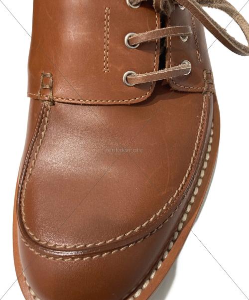 Maison Margiela（メゾンマルジェラ）Maison Margiela (メゾンマルジェラ) Stringate Spliced in pelleデッキシューズ ブラウン サイズ:40の古着・服飾アイテム