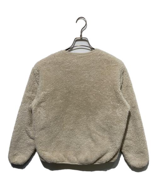 DANTON（ダントン）DANTON (ダントン) HIGH PILE FLEECE フリースノーカラーブルゾン ベージュ サイズ:36の古着・服飾アイテム