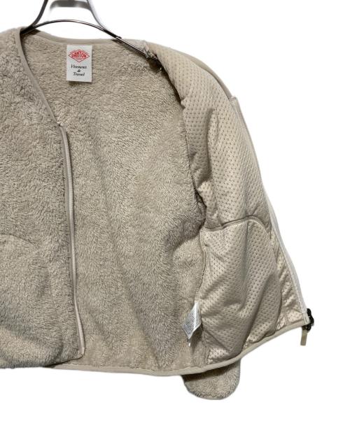 DANTON（ダントン）DANTON (ダントン) HIGH PILE FLEECE フリースノーカラーブルゾン ベージュ サイズ:36の古着・服飾アイテム