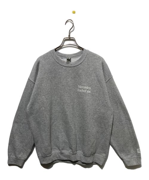 mercedes anchor inc.（メルセデス アンカー インク）mercedes anchor inc. (メルセデス アンカー インク) ロゴスウェット グレー サイズ:Ｌの古着・服飾アイテム