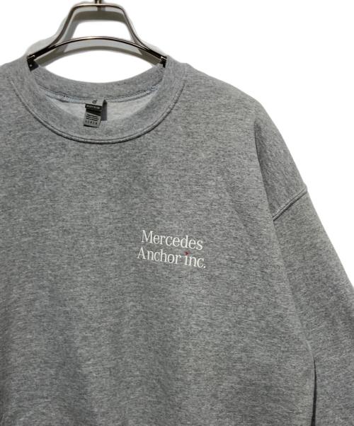 mercedes anchor inc.（メルセデス アンカー インク）mercedes anchor inc. (メルセデス アンカー インク) ロゴスウェット グレー サイズ:Ｌの古着・服飾アイテム