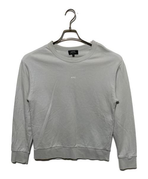 A.P.C.（アーペーセー）A.P.C. (アーペーセー) ロゴスウェット スカイブルー サイズ:XSの古着・服飾アイテム
