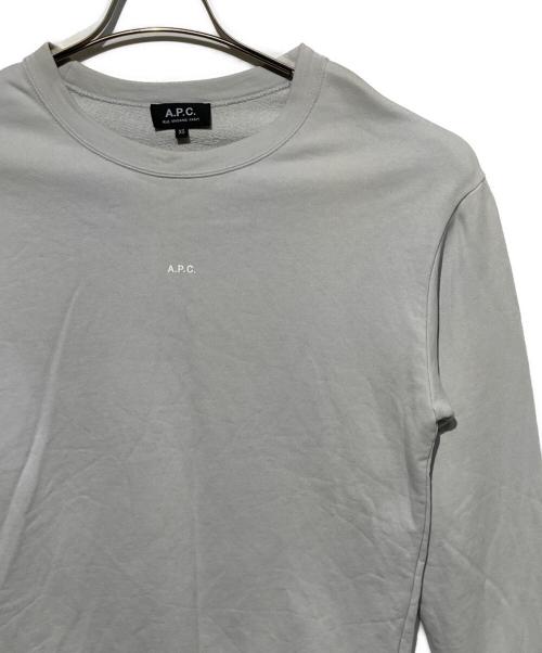 A.P.C.（アーペーセー）A.P.C. (アーペーセー) ロゴスウェット スカイブルー サイズ:XSの古着・服飾アイテム