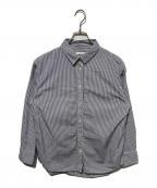 Plageプラージュ）の古着「les Tendre standard  ストライプシャツ」｜ブルー×ホワイト