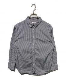 Plage（プラージュ）の古着「les Tendre standard  ストライプシャツ」｜ブルー×ホワイト