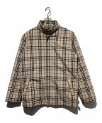 BURBERRY BLUE LABELバーバリーロンドンブルーレーベル）の古着「ノバチェック中綿ジャケット」｜ベージュ