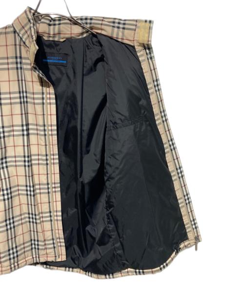 BURBERRY BLUE LABEL（バーバリーロンドンブルーレーベル）BURBERRY BLUE LABEL (バーバリーロンドンブルーレーベル) ノバチェック中綿ジャケット ベージュ サイズ:Mの古着・服飾アイテム