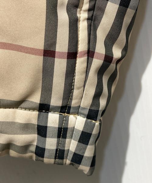BURBERRY BLUE LABEL（バーバリーロンドンブルーレーベル）BURBERRY BLUE LABEL (バーバリーロンドンブルーレーベル) ノバチェック中綿ジャケット ベージュ サイズ:Mの古着・服飾アイテム