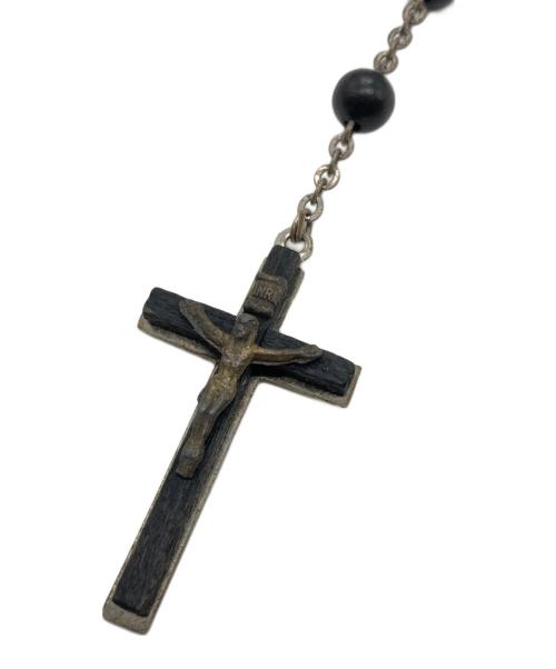 DOLCE & GABBANA（ドルチェ＆ガッバーナ）DOLCE & GABBANA (ドルチェ＆ガッバーナ) ロザリオ ネックレス ブラックの古着・服飾アイテム