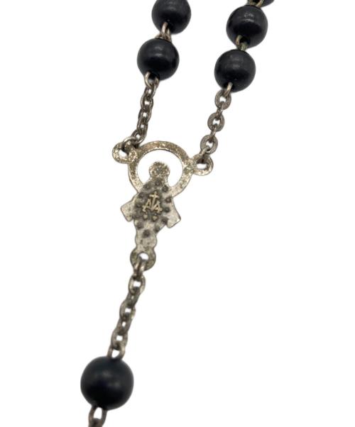 DOLCE & GABBANA（ドルチェ＆ガッバーナ）DOLCE & GABBANA (ドルチェ＆ガッバーナ) ロザリオ ネックレス ブラックの古着・服飾アイテム